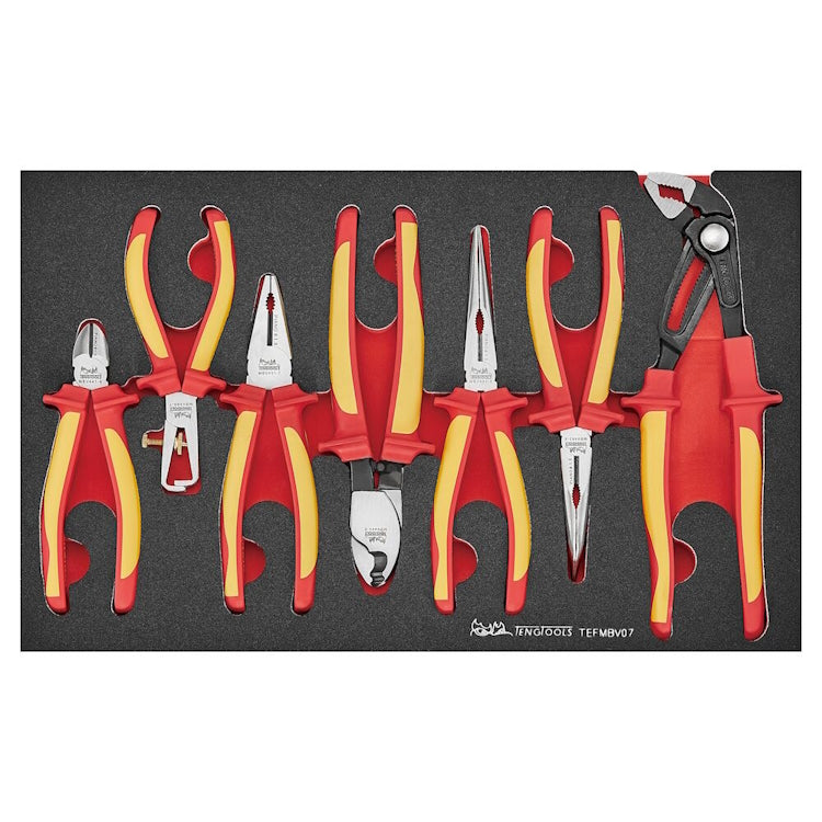 Teng Insulated Plier Set FOAM 7pcs