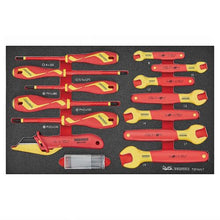 Load image into Gallery viewer, Insulated Spanner and Screwdriver Set FOAM3 17pcs
