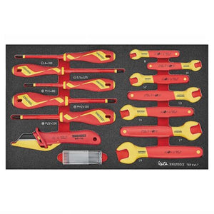 Insulated Spanner and Screwdriver Set FOAM3 17pcs