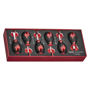 Teng Stubby Screwdriver Set FOAM 6pcs