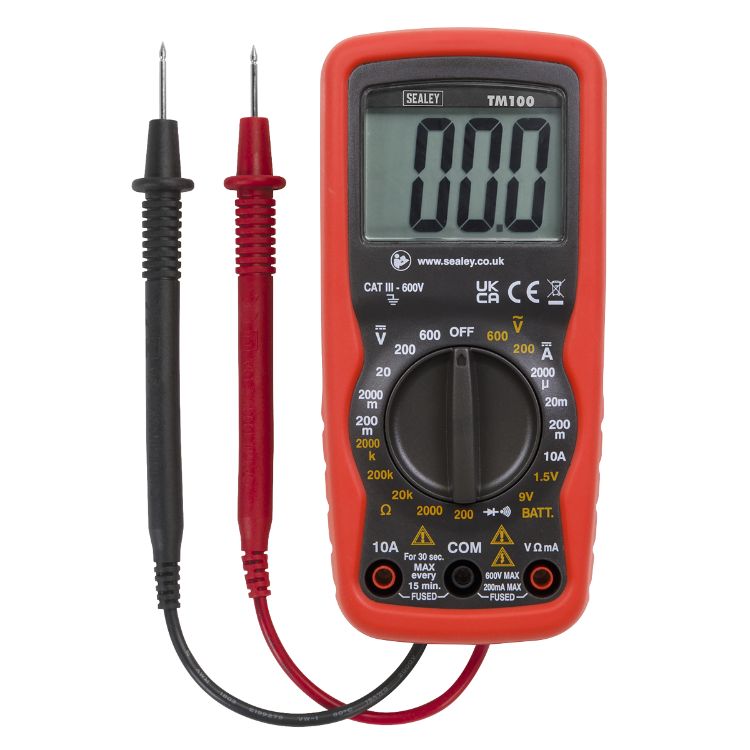 Sealey Professional Digital Multimeter - 6-Function