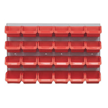 Load image into Gallery viewer, Sealey Bin &amp; Panel Combination 24 Bins - Red
