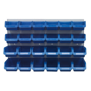 Sealey Bin & Panel Combination 24 Bins - Blue