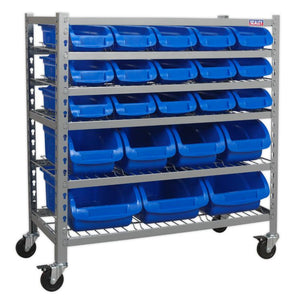 Sealey Mobile Bin Storage System 22 Bins