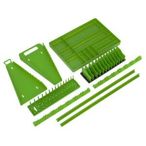 Sealey Tool Storage Organiser Set 9pc (Hi-Vis Green) (Premier)