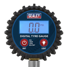 Load image into Gallery viewer, Sealey Digital Tyre Pressure Gauge, Swivel Head &amp; Quick Release
