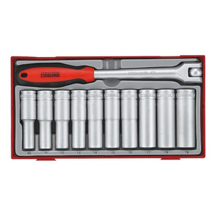 Teng Socket Set 1/2" Drive 11pcs - 12pt