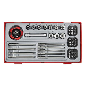 Teng PRO35 26" Rollcab 7 Drawer Tool Kit Red 628pcs