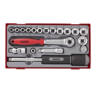 Teng PRO35 26" Rollcab 7 Drawer Tool Kit Red 628pcs