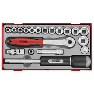 Teng PRO35 26" Rollcab 7 Drawer Tool Kit Red 516pcs