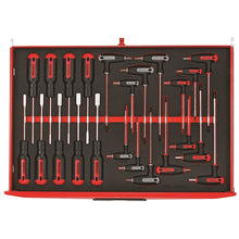 Load image into Gallery viewer, Teng PRO35 26&quot; Rollcab 12 Drawer Tool Kit FOAM Red 702pcs
