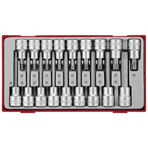 Teng Socket Set 1/2" Drive TX Bit 18pcs