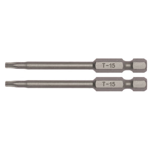 Teng Bit TX15 70mm Long 1/4" Hex Drive 2pcs