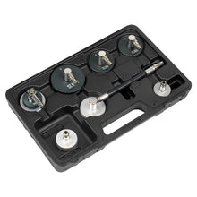 Load image into Gallery viewer, Sealey 7pc Brake &amp; Clutch Pressure Bleeder Cap Set
