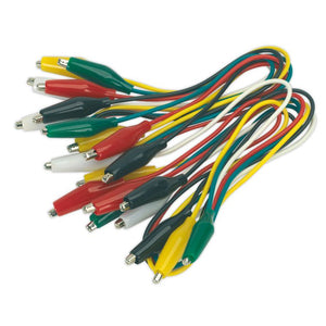 Sealey Jumper Test Lead Set 5 Pairs - 450mm (18")