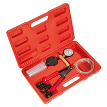 Load image into Gallery viewer, Sealey Vacuum Tester &amp; Brake Bleeding Kit in Storage Case (VS402)
