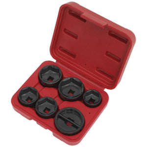 Sealey Oil Filter Cap Wrench Set 6pc