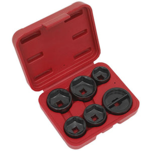 Sealey Oil Filter Cap Wrench Set 6pc