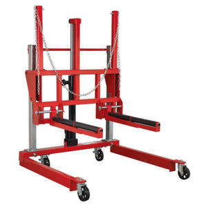 Sealey Wheel Removal Trolley 500kg Adjustable Width