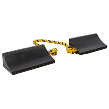 Load image into Gallery viewer, Sealey Rubber Wheel Chocks Heavy-Duty - Pair
