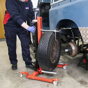 Sealey Wheel Removal/Lifter Trolley 80kg Quick Lift