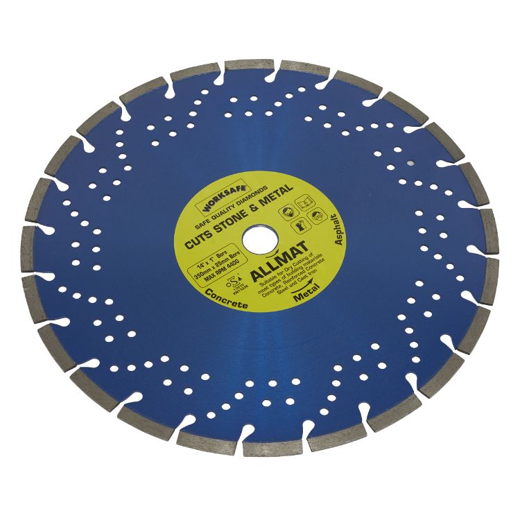 Sealey Platinum Allmat Diamond Blade 350 x 25mm