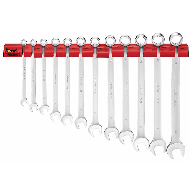 Teng Spanner Set Long Combination 12pcs Wall Rack