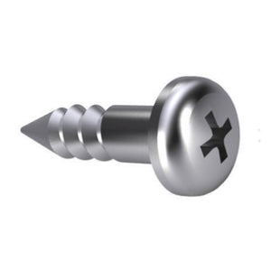 Wood Screw 4mm Round Head Zinc Plated - Phillips DIN 7996