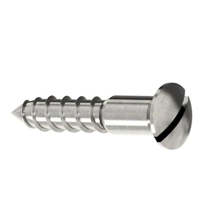 Wood Screw 5.5mm Slotted Countersunk Raised - DIN 95