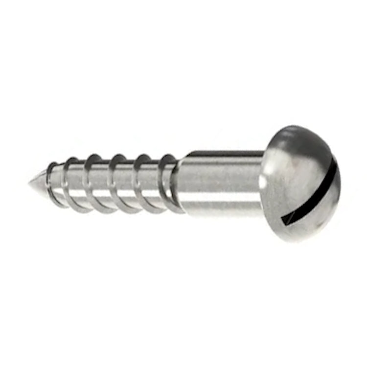 Wood Screw 4mm Slotted Round Head - DIN 96