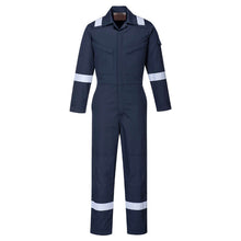 Load image into Gallery viewer, Portwest Bizflame Work Women&#39;s Coverall 350g Navy FR51
