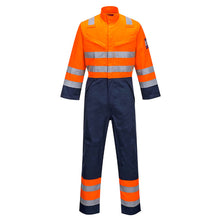 Load image into Gallery viewer, Portwest Modaflame RIS Navy/Orange Coverall Orange/Navy MV29
