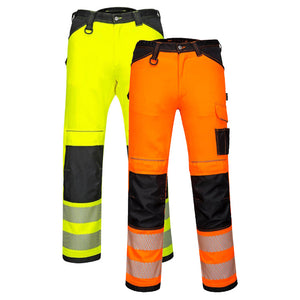 Portwest PW3 Hi-Vis Lightweight Stretch Work Trousers PW303